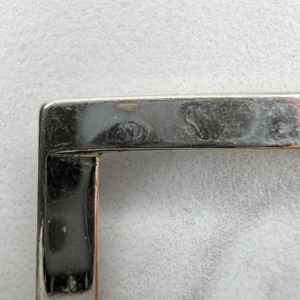 Silver Tone Simple Basic Belt Buckle